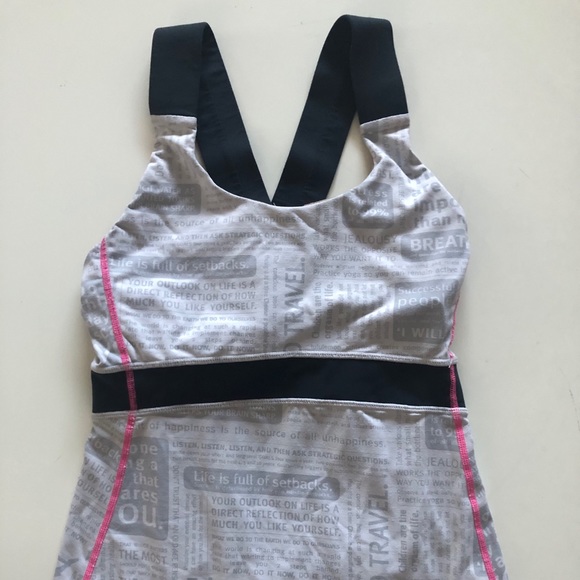 Worded Razor back Tank top - Picture 2 of 2